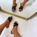 *SALE* RIHANNA SLIPPER GH6-013 - BLACK