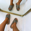 TIERHAUSSCHUH 5013-21 - LEOPARD/BEIGE