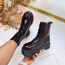 DEMI BOOT RXJ-242 - MARRON