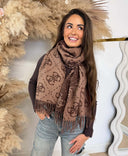GUESS LOGO SCARF AW5217VIS03 - BNL BROWN