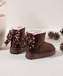 *KIDS* DOTS BOW UGIE BOOT 20408 - BROWN