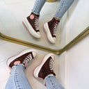 PLATEAU DETAIL SNEAKER LS-680 - BROWN