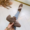 STEVE MADDEN ASIEL SNEAKER 5159 - TAUPE SUEDE