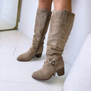 SUEDINE GESP STUDS LAARS A-997 - TAN