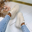 SPARK LACE SNEAKER PC309 - BEIGE