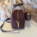 LIU JO FERIELLE BOSTON BAG AF6118/T711A - DEEP BROWN