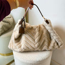 LIU JO FOULARD HOBO BAG AF6194/E1161 - CREAM