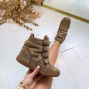 NEW WEDGE BOOT 7108* - KHAKI
