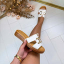 *ACTIE* CHANTAL PLATEAU SLIPPER SU791 - WHITE