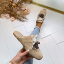 STEVE MADDEN ASIEL-MULE SLIP-ON-SNEAKER 5395 - BEIGEFARBENES WILDLEDER