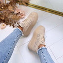 PLATEAU LACE SNEAKER PC308 - BEIGE