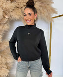 PULL COL MONTANT GUESS OLYMPE V4YQ05KCAY2 - NOIR