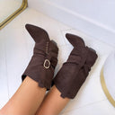 BOTTES À TALON ÉPAIS SEMELLE CRANTÉE DES8098