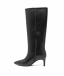 NINA LEATHER LOOK LAARS DES8582 - BLACK/PU