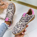 DWRS POONA STUDS LEOPARD SNEAKER B11928-02