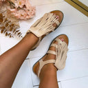 *SALE* FRINGE SANDAAL X5-521 - GOLD