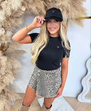 GUESS SONIA CN SS T-SHIRT V6RI17KD741 - BLACK