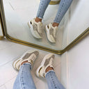 SPARKLY SNEAKER 8-251 - BEIGE