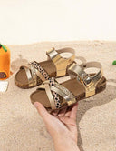 **KIDS** LEOPARD SPARK SANDAAL 384 - GOLD