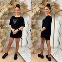 GUESS BEACH TRIANGLE OVERSIZED TEE E4GI00K68D2
