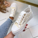 FLOWER LACE SNEAKER LS698 - ROSA