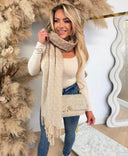 GUESS 4G LOGO SCARF AW5663VIS03 - TMU TAUPE