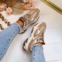 STEVE MADDEN AMPLE SNEAKER 9804 - LT BLUSH MULTI