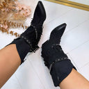 WESTERN FRINGE BOOT Y2372 - SCHWARZ