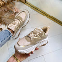 STEVE MADDEN PROGRESSIVE SNEAKER 7822 - LIGHT BRONZE