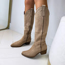 MUSTHAVE COWBOYSTIEFEL F1225 - KHAKI/WILDLEDER