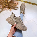 STEVE MADDEN POSSESSION-E SNEAKER 0033 - DARK TAUPE