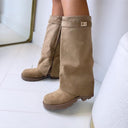 BOTTES SUEDINE VEGAS DES8076 - KAKI/DAIM