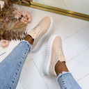 GLAMOUR SNEAKER LX-352 - BRAUN