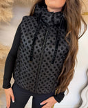 GUESS DAISY LOGO BODYWARMER W6BL53W4182 - BLACK