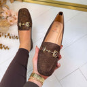 ANNE FRINGE SLIPPER AQ212 - BROWN