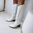 *ACTIE* JENTE COWBOY LAARS T-278 - WHITE