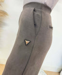 GUESS OLYMPE WIDE LEG PANTS V4YB07KCAY2 - A10K BROWN