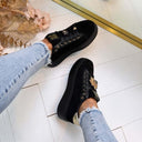 FLOWER SNEAKER R150 - BLACK