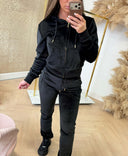 RD SIGNATURE ROMI VELVET JACKET - BLACK