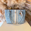 GUESS NOELLE II TOTE BAG DL967225 - DENIM/LOGO