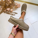 REAL LEATHER PANTOFFEL 2521 - KHAKI
