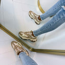 STEVE MADDEN AMPLE SNEAKER 9822 - LIGHT BRONZE