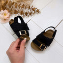 **KIDS** FRANSEN SANDALE 374 - BLACK