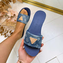 GUESS TRIANGLE LOGO SLIPPER FLJELSDEN03 - BLUE