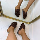 FRANSEN-SLIPPER AM332 - BRAUN