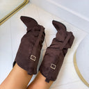*SALE* SUEDINE SCHNALLENSTIEFEL 7699A - BROWN