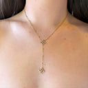 FLOWER NECKLACE K1079 - GOLD