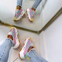 STEVE MADDEN POSSESSION-E SNEAKER 0033 - PASTEL MULTI