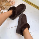 FLUFFY PANTOFFEL 9072 - BROWN