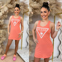GUESS BEACH LOGO TANKTOP DRESS E3GP03JA914